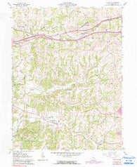 Norwich Ohio Historical topographic map, 1:24000 scale, 7.5 X 7.5 Minute, Year 1961