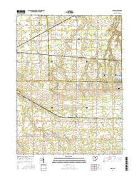 Nova Ohio Current topographic map, 1:24000 scale, 7.5 X 7.5 Minute, Year 2016