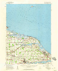 Oak Harbor Ohio Historical topographic map, 1:62500 scale, 15 X 15 Minute, Year 1952