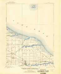Oak Harbor Ohio Historical topographic map, 1:62500 scale, 15 X 15 Minute, Year 1900