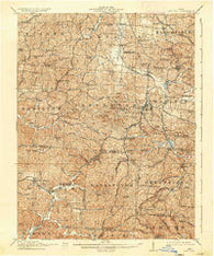 Oak Hill Ohio Historical topographic map, 1:62500 scale, 15 X 15 Minute, Year 1912