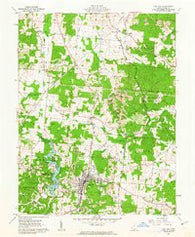 Oak Hill Ohio Historical topographic map, 1:24000 scale, 7.5 X 7.5 Minute, Year 1961