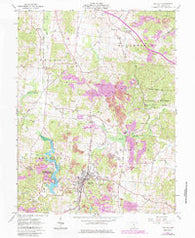 Oak Hill Ohio Historical topographic map, 1:24000 scale, 7.5 X 7.5 Minute, Year 1961
