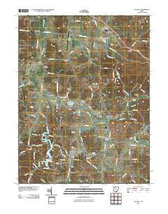 Oak Hill Ohio Historical topographic map, 1:24000 scale, 7.5 X 7.5 Minute, Year 2010