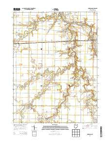 Oakwood Ohio Historical topographic map, 1:24000 scale, 7.5 X 7.5 Minute, Year 2013