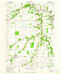Oakwood Ohio Historical topographic map, 1:24000 scale, 7.5 X 7.5 Minute, Year 1960