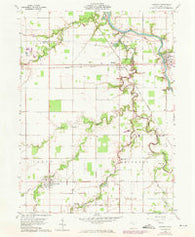 Oakwood Ohio Historical topographic map, 1:24000 scale, 7.5 X 7.5 Minute, Year 1960