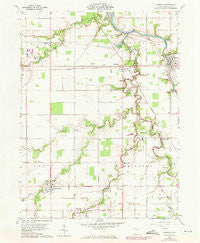 Oakwood Ohio Historical topographic map, 1:24000 scale, 7.5 X 7.5 Minute, Year 1960
