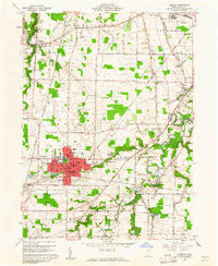 Oberlin Ohio Historical topographic map, 1:24000 scale, 7.5 X 7.5 Minute, Year 1960