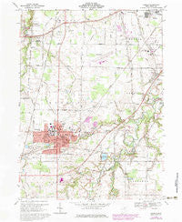Oberlin Ohio Historical topographic map, 1:24000 scale, 7.5 X 7.5 Minute, Year 1969