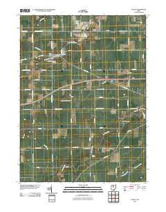 Oceola Ohio Historical topographic map, 1:24000 scale, 7.5 X 7.5 Minute, Year 2010