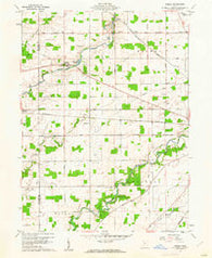 Oceola Ohio Historical topographic map, 1:24000 scale, 7.5 X 7.5 Minute, Year 1960