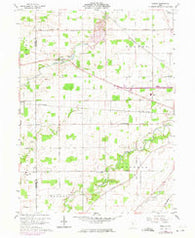 Oceola Ohio Historical topographic map, 1:24000 scale, 7.5 X 7.5 Minute, Year 1960