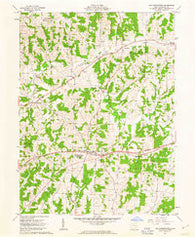 Old Washington Ohio Historical topographic map, 1:24000 scale, 7.5 X 7.5 Minute, Year 1962
