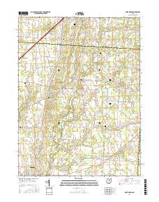 Olive Green Ohio Current topographic map, 1:24000 scale, 7.5 X 7.5 Minute, Year 2016