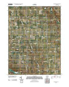 Olivesburg Ohio Historical topographic map, 1:24000 scale, 7.5 X 7.5 Minute, Year 2010