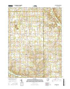 Olivesburg Ohio Current topographic map, 1:24000 scale, 7.5 X 7.5 Minute, Year 2016