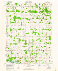 Olivesburg Ohio Historical topographic map, 1:24000 scale, 7.5 X 7.5 Minute, Year 1960