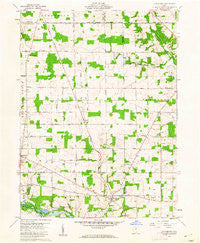 Olivesburg Ohio Historical topographic map, 1:24000 scale, 7.5 X 7.5 Minute, Year 1960