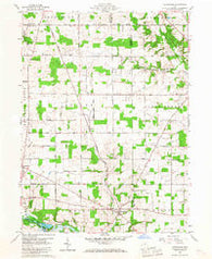 Olivesburg Ohio Historical topographic map, 1:24000 scale, 7.5 X 7.5 Minute, Year 1960
