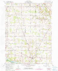 Olivesburg Ohio Historical topographic map, 1:24000 scale, 7.5 X 7.5 Minute, Year 1960