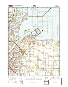 Oregon Ohio Historical topographic map, 1:24000 scale, 7.5 X 7.5 Minute, Year 2013