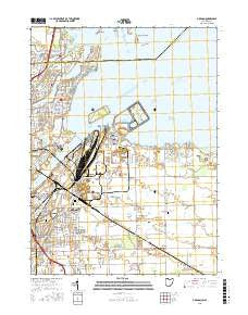 Oregon Ohio Current topographic map, 1:24000 scale, 7.5 X 7.5 Minute, Year 2016