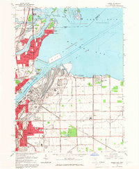 Oregon Ohio Historical topographic map, 1:24000 scale, 7.5 X 7.5 Minute, Year 1965
