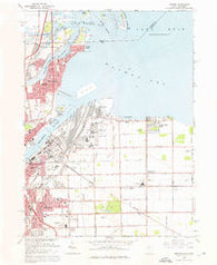 Oregon Ohio Historical topographic map, 1:24000 scale, 7.5 X 7.5 Minute, Year 1965