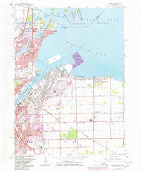 Oregon Ohio Historical topographic map, 1:24000 scale, 7.5 X 7.5 Minute, Year 1965