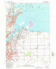 Oregon Ohio Historical topographic map, 1:24000 scale, 7.5 X 7.5 Minute, Year 1965