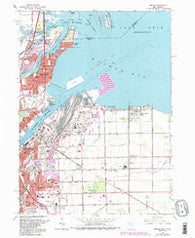 Oregon Ohio Historical topographic map, 1:24000 scale, 7.5 X 7.5 Minute, Year 1965
