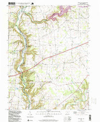 Oregonia Ohio Historical topographic map, 1:24000 scale, 7.5 X 7.5 Minute, Year 1996