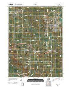 Orrville Ohio Historical topographic map, 1:24000 scale, 7.5 X 7.5 Minute, Year 2010
