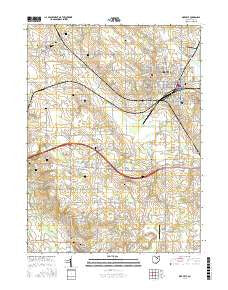 Orrville Ohio Current topographic map, 1:24000 scale, 7.5 X 7.5 Minute, Year 2016