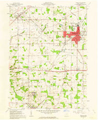 Orrville Ohio Historical topographic map, 1:24000 scale, 7.5 X 7.5 Minute, Year 1961