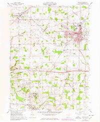 Orrville Ohio Historical topographic map, 1:24000 scale, 7.5 X 7.5 Minute, Year 1961