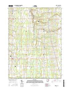 Orwell Ohio Current topographic map, 1:24000 scale, 7.5 X 7.5 Minute, Year 2016