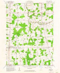 Orwell Ohio Historical topographic map, 1:24000 scale, 7.5 X 7.5 Minute, Year 1960