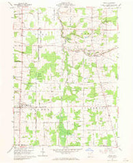 Orwell Ohio Historical topographic map, 1:24000 scale, 7.5 X 7.5 Minute, Year 1960