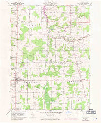 Orwell Ohio Historical topographic map, 1:24000 scale, 7.5 X 7.5 Minute, Year 1960