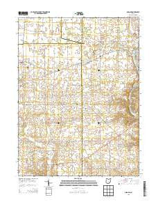 Osgood Ohio Historical topographic map, 1:24000 scale, 7.5 X 7.5 Minute, Year 2013
