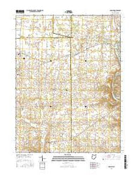 Osgood Ohio Current topographic map, 1:24000 scale, 7.5 X 7.5 Minute, Year 2016