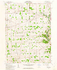 Osgood Ohio Historical topographic map, 1:24000 scale, 7.5 X 7.5 Minute, Year 1961