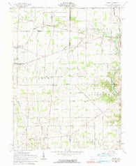 Osgood Ohio Historical topographic map, 1:24000 scale, 7.5 X 7.5 Minute, Year 1961