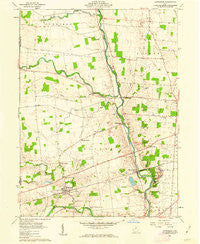 Ostrander Ohio Historical topographic map, 1:24000 scale, 7.5 X 7.5 Minute, Year 1961