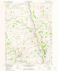 Ostrander Ohio Historical topographic map, 1:24000 scale, 7.5 X 7.5 Minute, Year 1961