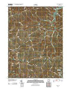 Otsego Ohio Historical topographic map, 1:24000 scale, 7.5 X 7.5 Minute, Year 2010