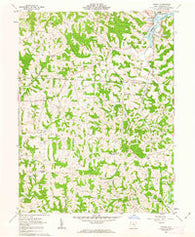 Otsego Ohio Historical topographic map, 1:24000 scale, 7.5 X 7.5 Minute, Year 1962
