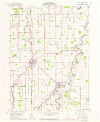 Ottoville Ohio Historical topographic map, 1:24000 scale, 7.5 X 7.5 Minute, Year 1960